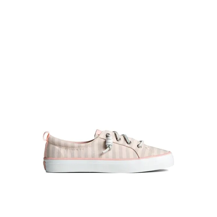 Sperry SeaCycled Crest Vibe Striped Textile Sneaker Grey Women Sneakers