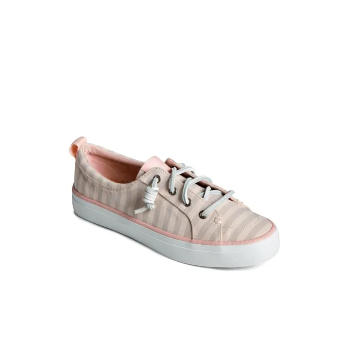 Sperry SeaCycled Crest Vibe Striped Textile Sneaker Grey Women Sneakers