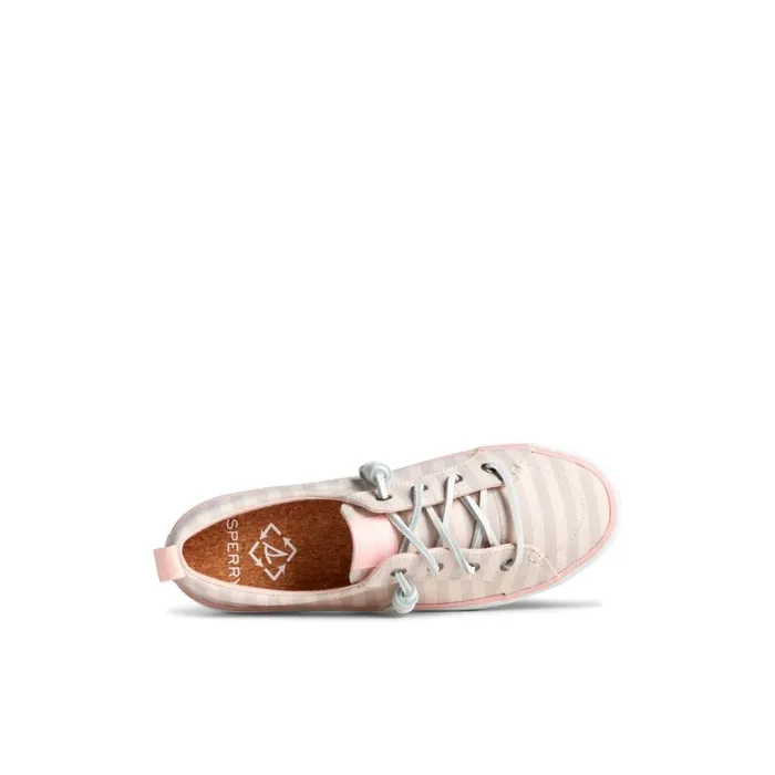 Sperry SeaCycled Crest Vibe Striped Textile Sneaker Grey Women Sneakers