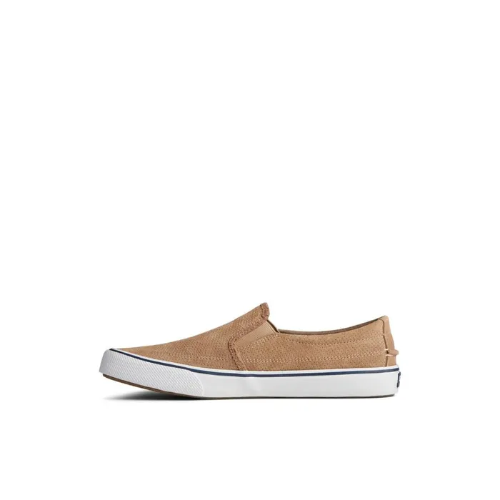 Sperry Striper II Twin Gore Perforated Slip On Sneaker Medium Beige Men Sneakers
