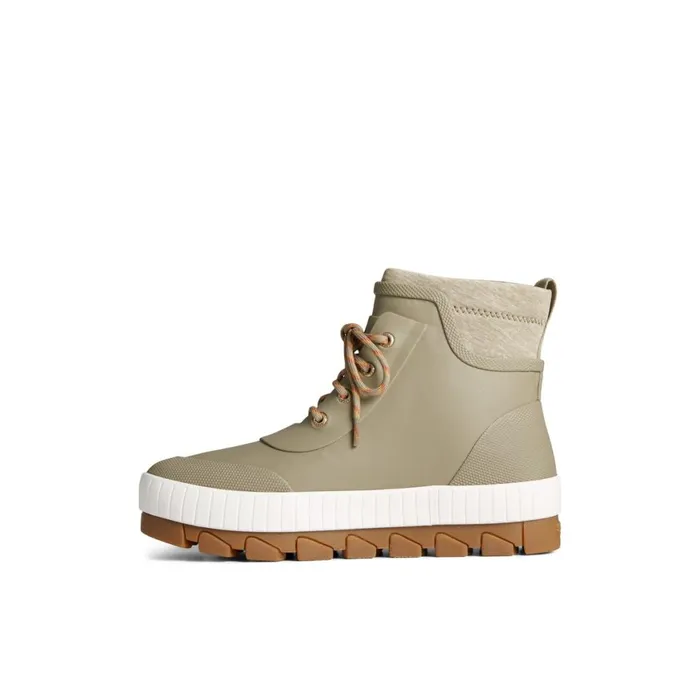 Sperry Torrent Rubber Lace Up Boot Green Women Boots