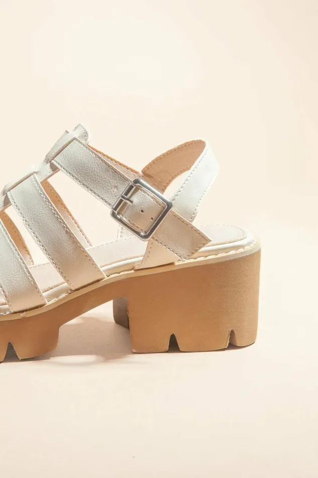 Summer Platform Sandals In Beige Beige Women Bohme Shoes
