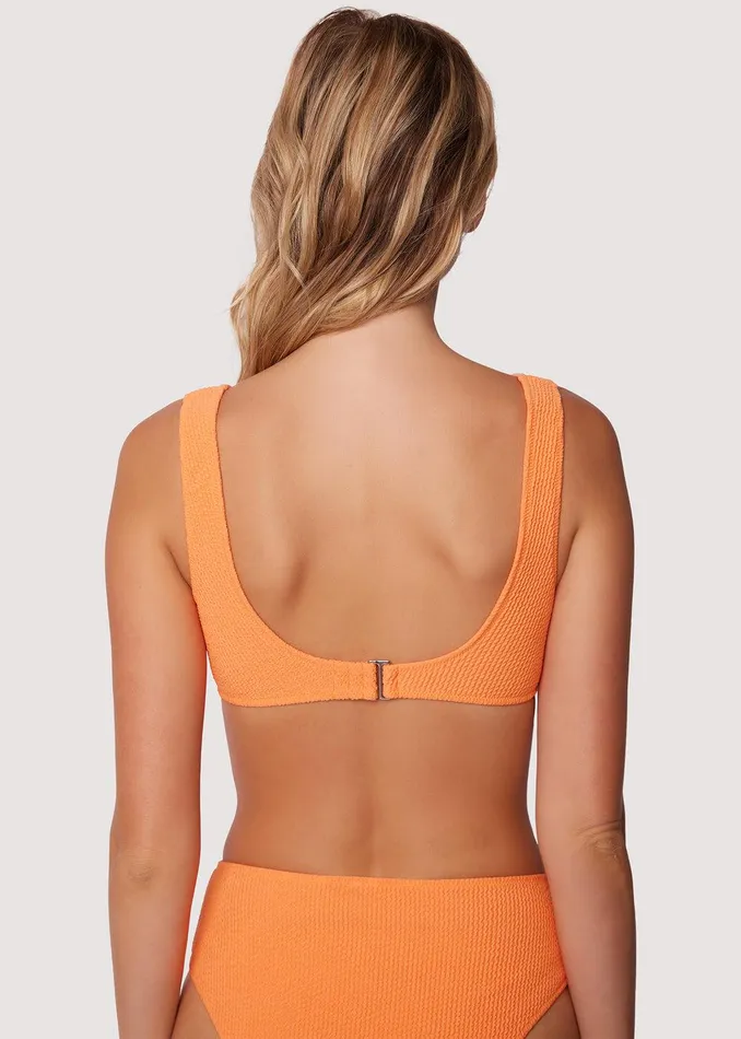 Sun Kissed Knotted Bikini Tank Top Orange Women Lost Wander Swim
