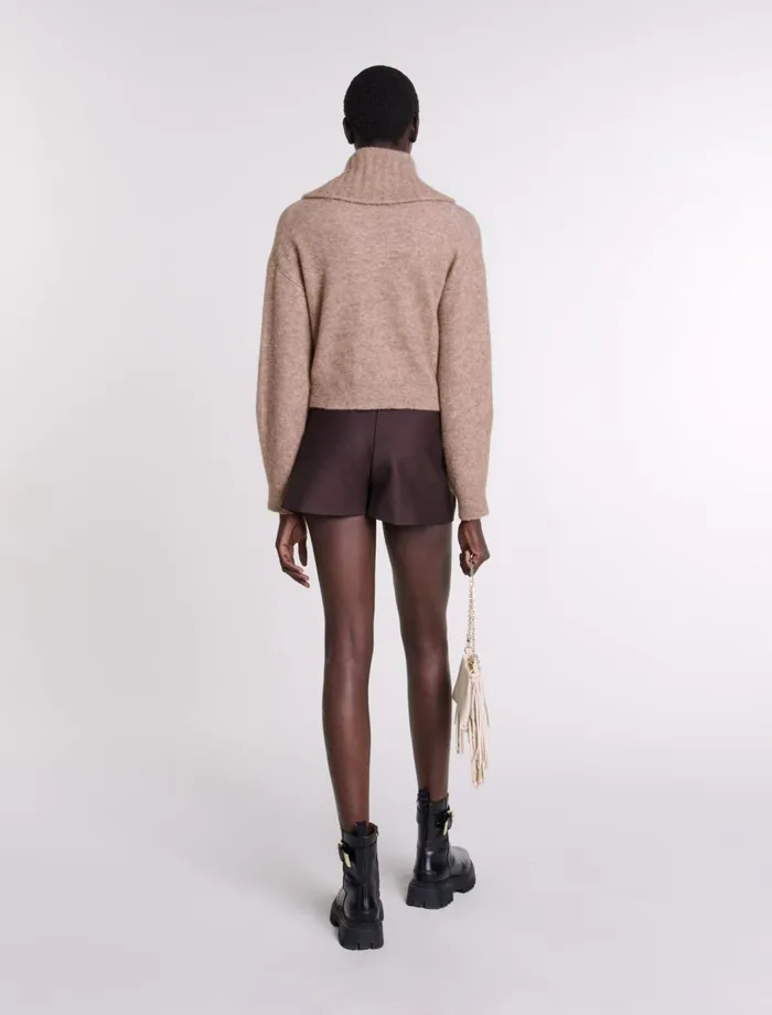 Sweaters and Cardigans Women Maje WoolBlend Cardigan Camel