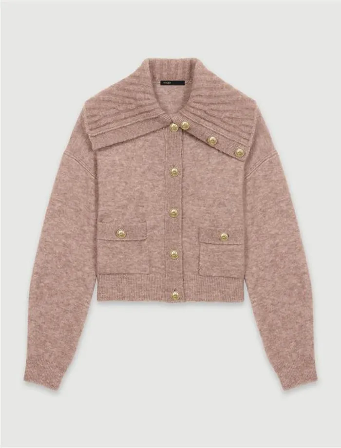 Sweaters and Cardigans Women Maje WoolBlend Cardigan Camel