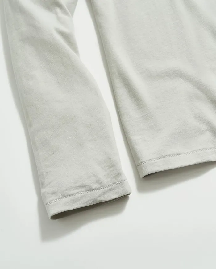Sweaters and Sweatshirts Men Billy Reid Ls Sueded Cotton Crew Silver