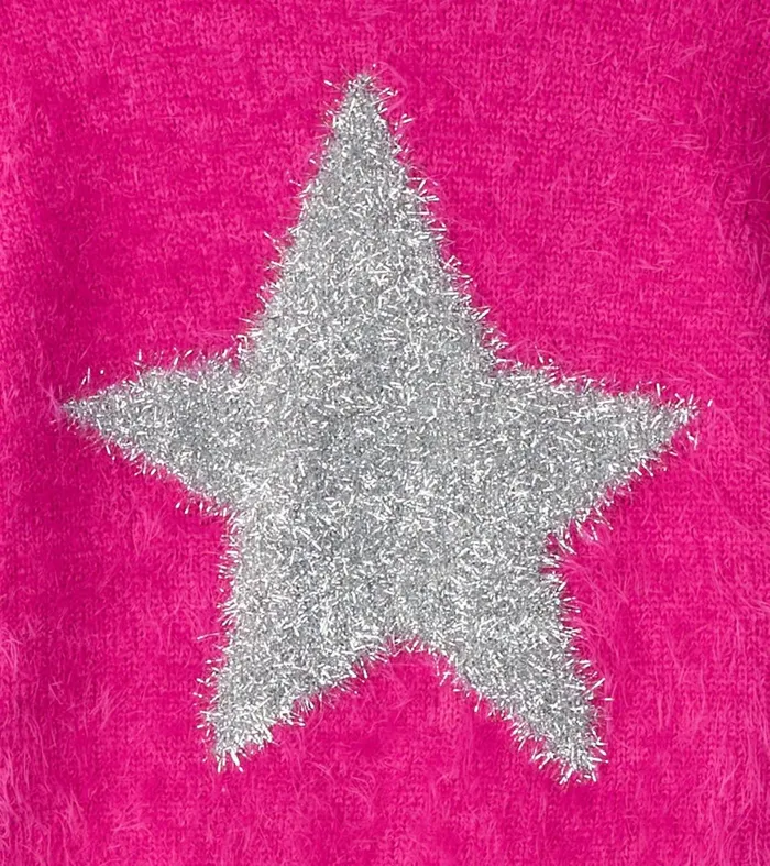 Sweaters Baby and Toddler Hatley Baby and Toddler Girls Star Furry Sweater