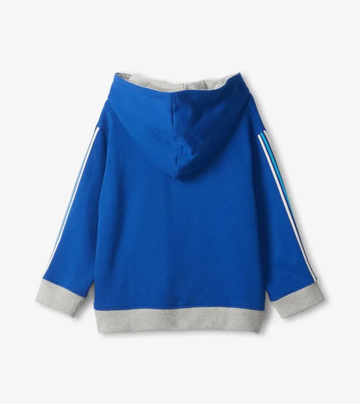 Sweaters Boys Hatley Boys Blue Pullover Terry Sweatshirt