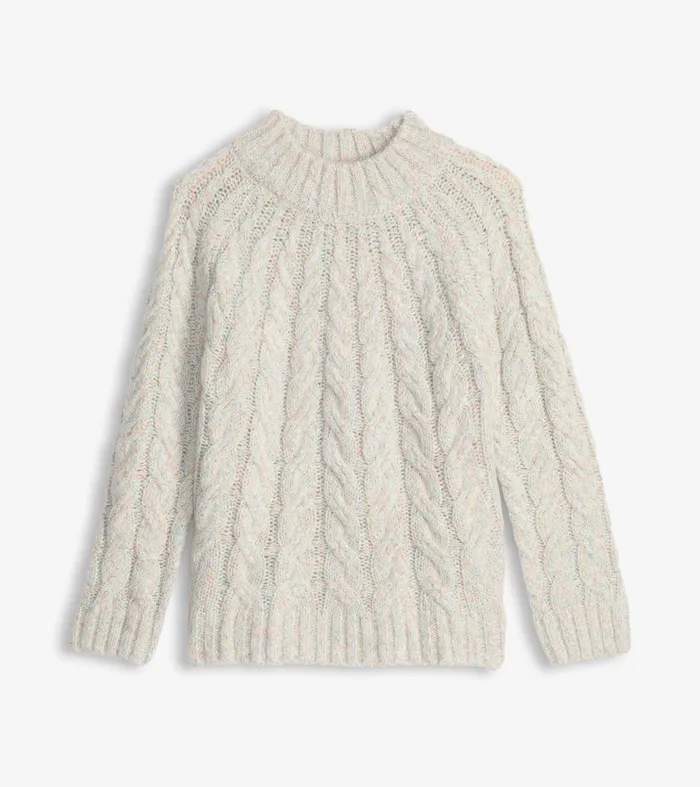 Sweaters Women Hatley Dylan Cable Knit Sweater 8211 Clear Rainbow