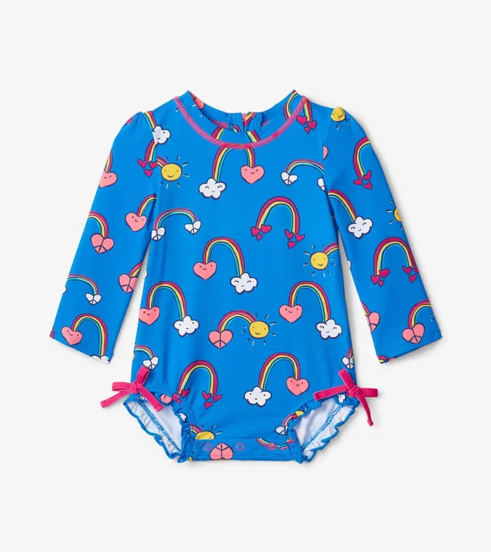 Swimwear Baby and Toddler Hatley Summer Sky Baby Rashguard Swimsuit