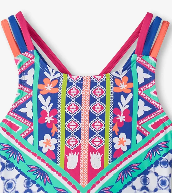 Swimwear Girls Hatley Girls Kaleidoscope TwoPiece Crop Top Bikini Set