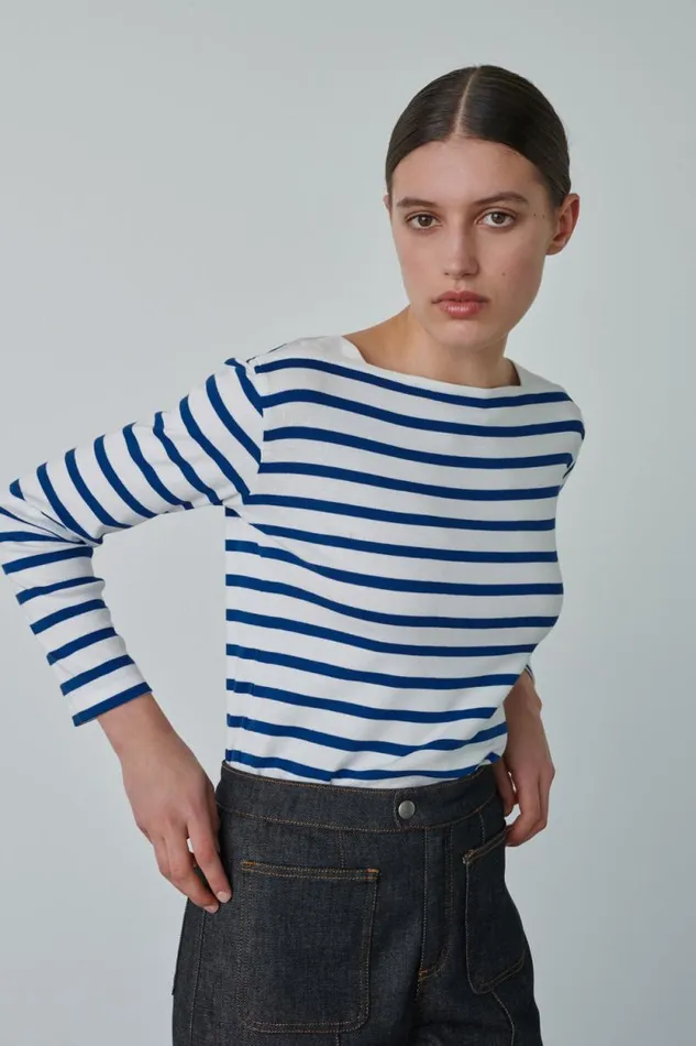 TShirts and Sweatshirts Women Soeur KATY TEESHIRT Whiteblue