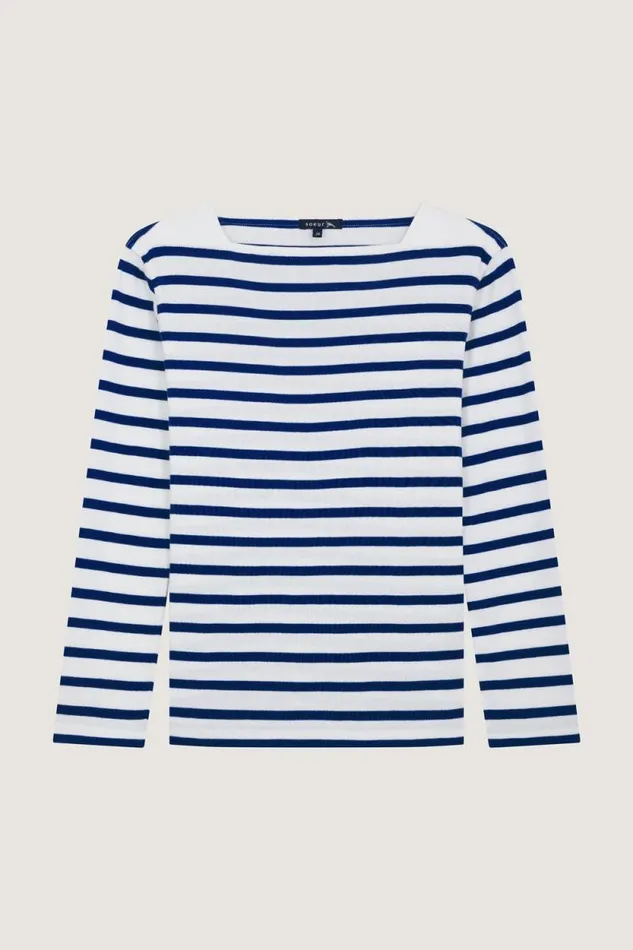 TShirts and Sweatshirts Women Soeur KATY TEESHIRT Whiteblue