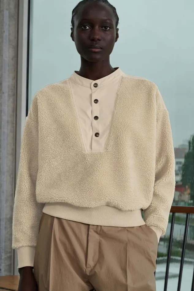 TShirts and Sweatshirts Women Soeur LONDON JUMPER Offwhite