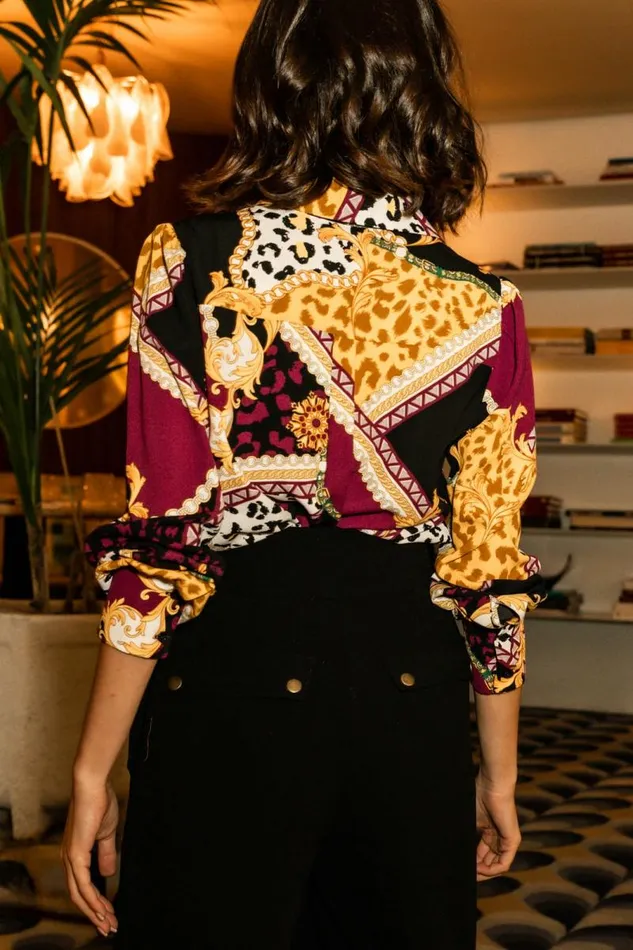 Tammy Button Up Blouse 8211 FINAL SALE Black Women Bohme Blouses