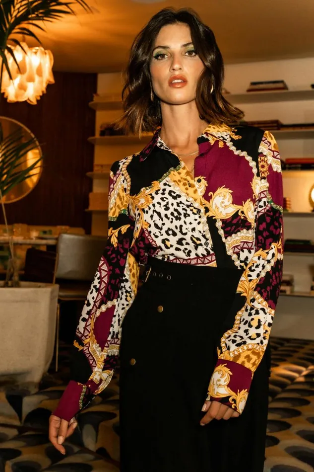 Tammy Button Up Blouse 8211 FINAL SALE Black Women Bohme Blouses
