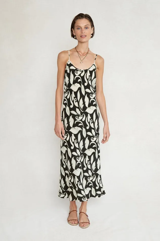 Tatum Slip Dress Black Women Chan Luu Dresses