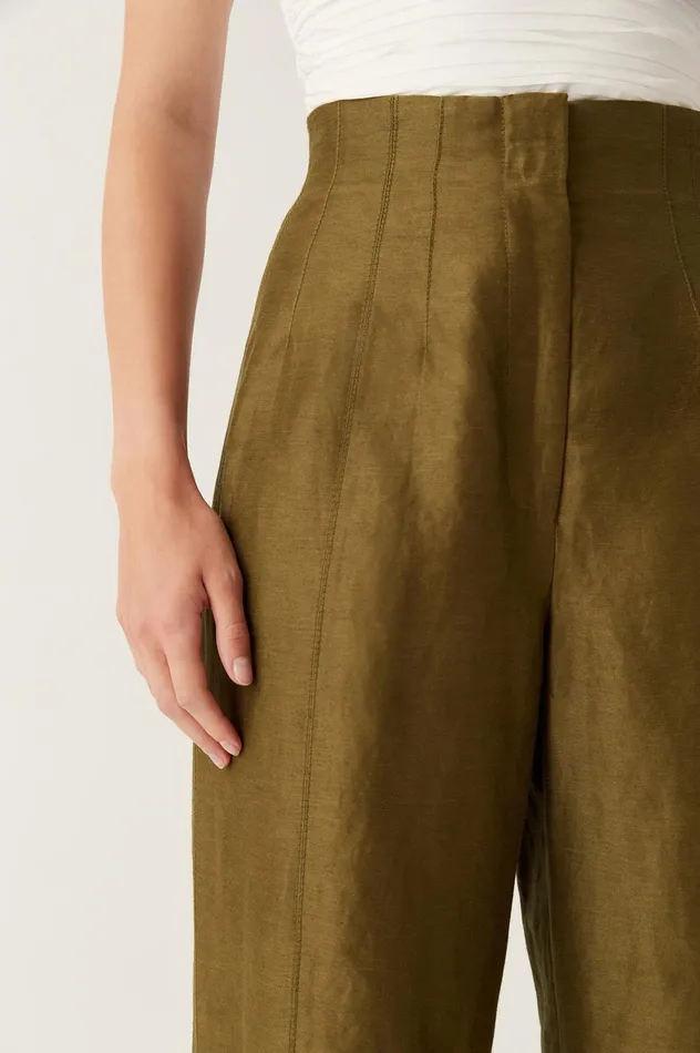 Theory Cinched Pant Deep Olive Women Aje Pants