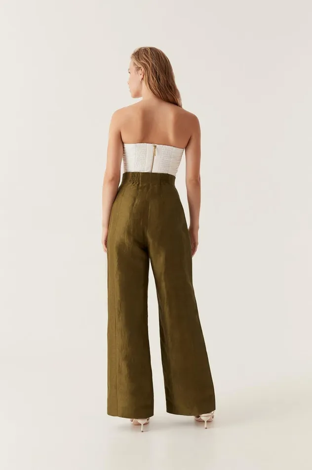 Theory Cinched Pant Deep Olive Women Aje Pants