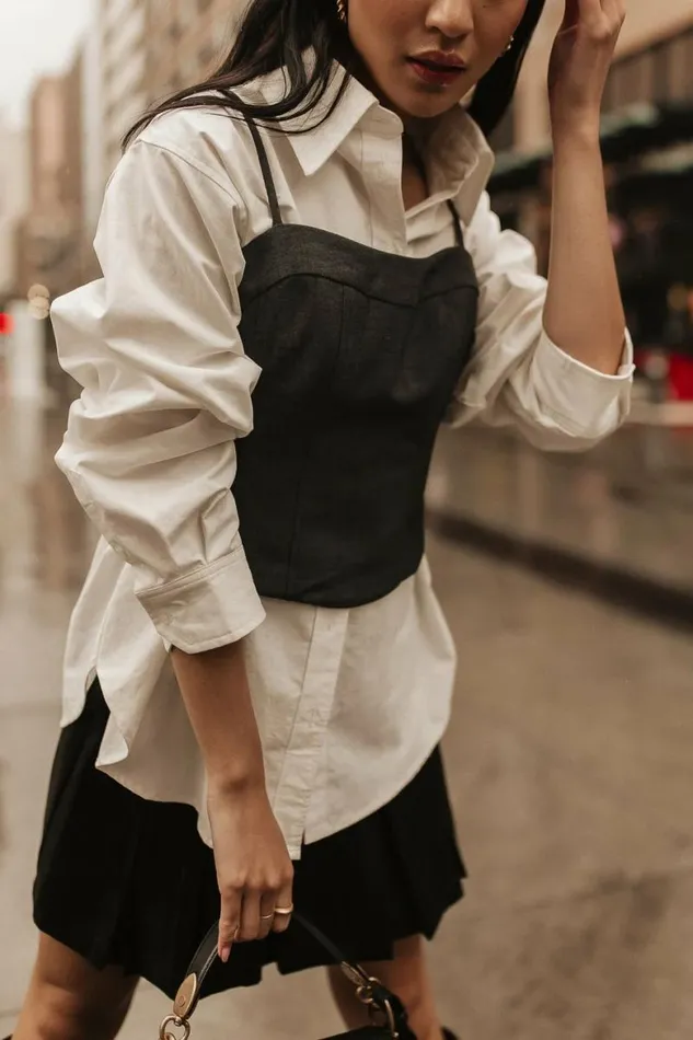 Tinley Crop Top Grey Women Bohme Tops