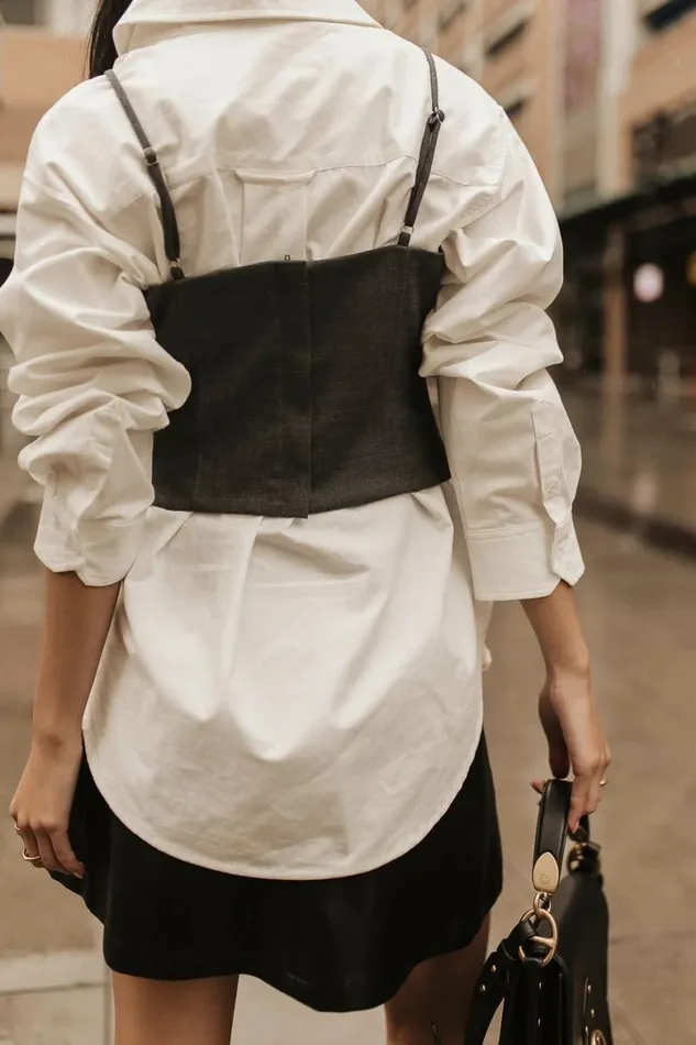 Tinley Crop Top Grey Women Bohme Tops