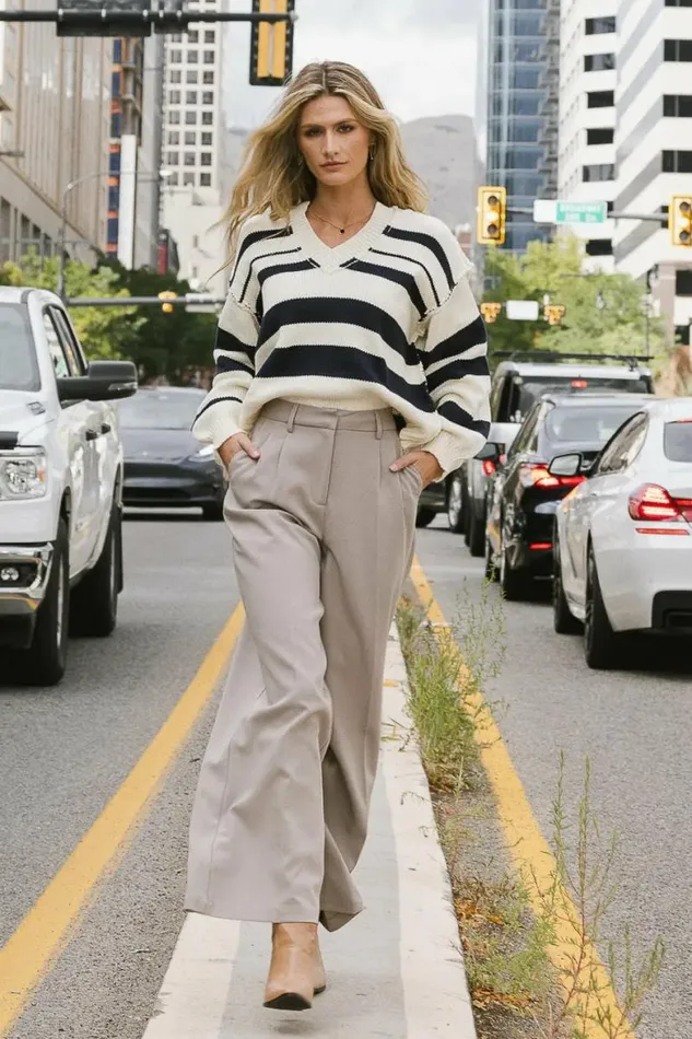 Tobi Wide Leg Pants In Taupe Taupe Women Bohme Pants