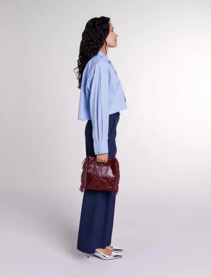 Tops and Shirts Women Maje Shirt With Removable Tie Blue