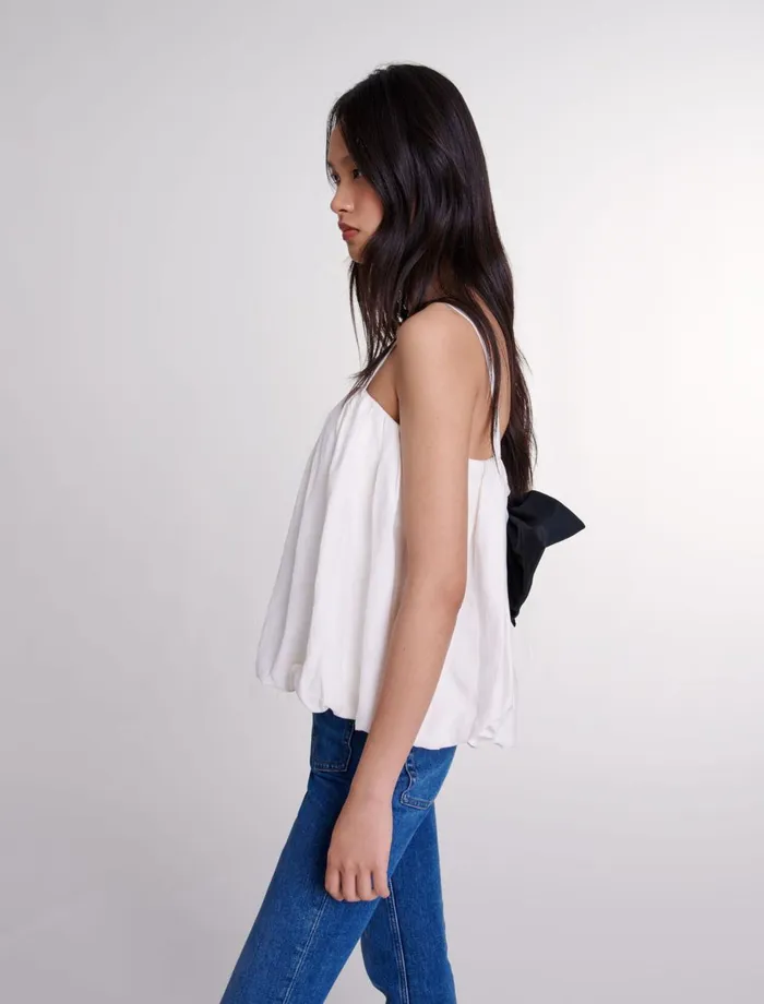 Tops and Shirts Women Maje Strappy Top White