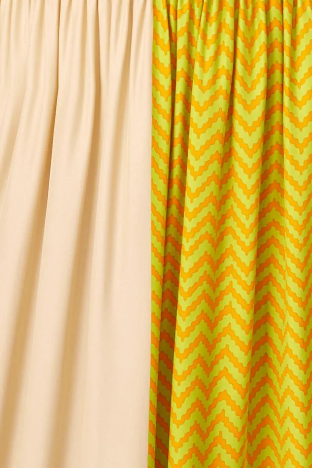 Tops Shop Natalie Martin JASMINE TOP Block Zigzag Tangerine