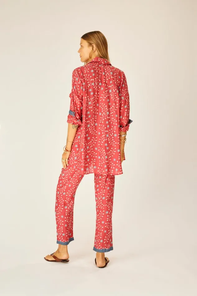 Tops Shop Natalie Martin JENNIFER SHIRT Pinwheel Barn Red