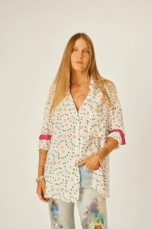 Tops Shop Natalie Martin JENNIFER SHIRT Pinwheel Cotton