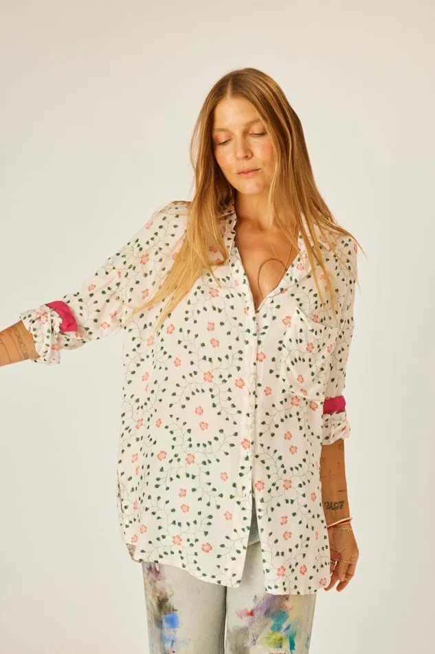 Tops Shop Natalie Martin JENNIFER SHIRT Pinwheel Cotton