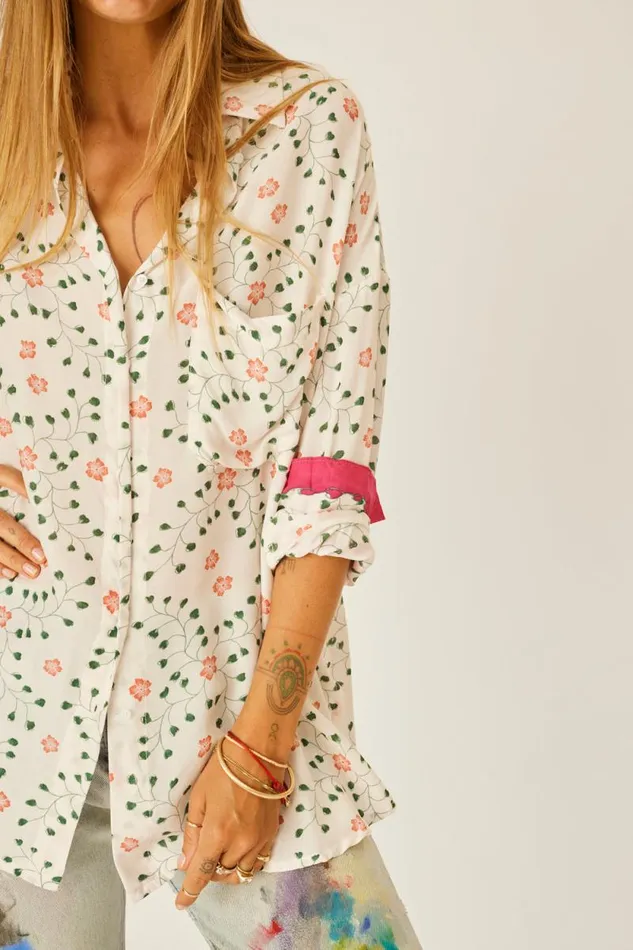 Tops Shop Natalie Martin JENNIFER SHIRT Pinwheel Cotton