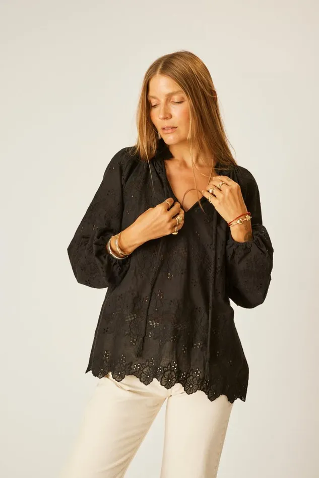 Tops Shop Natalie Martin PENNY BLOUSE Geranium Midnight