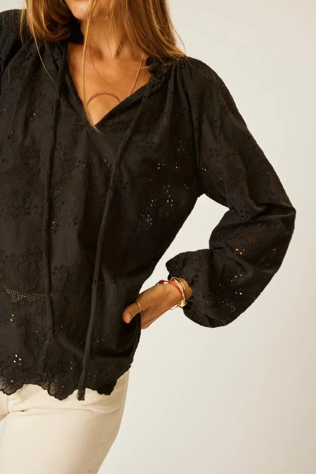 Tops Shop Natalie Martin PENNY BLOUSE Geranium Midnight