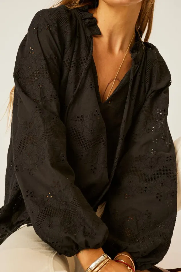 Tops Shop Natalie Martin PENNY BLOUSE Geranium Midnight
