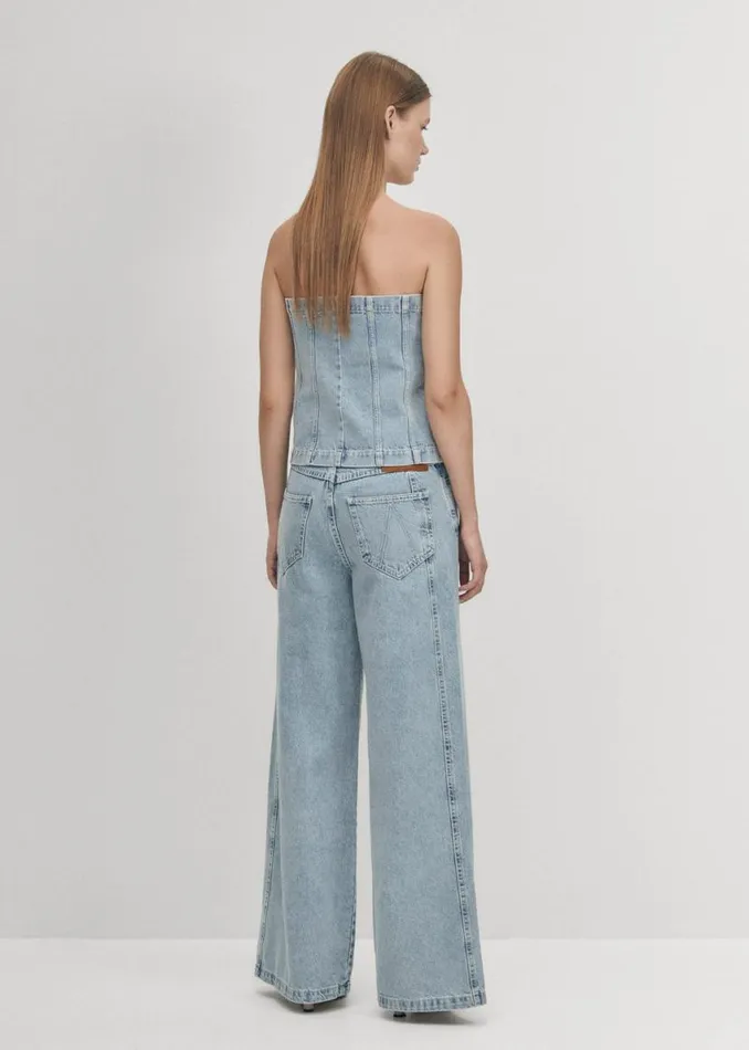 Tops Women ALOHAS Troyes Blue Denim Tank