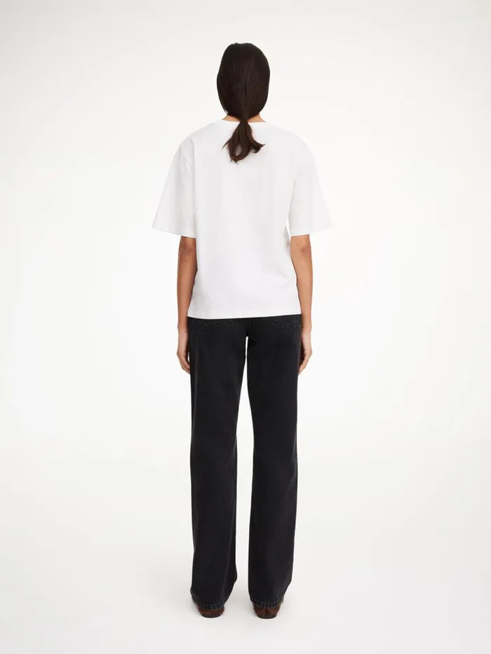Tops Women By Malene Birger Hedil Tshirt Soft White Tops Women By Malene Birger Hedil Tshirt Soft White