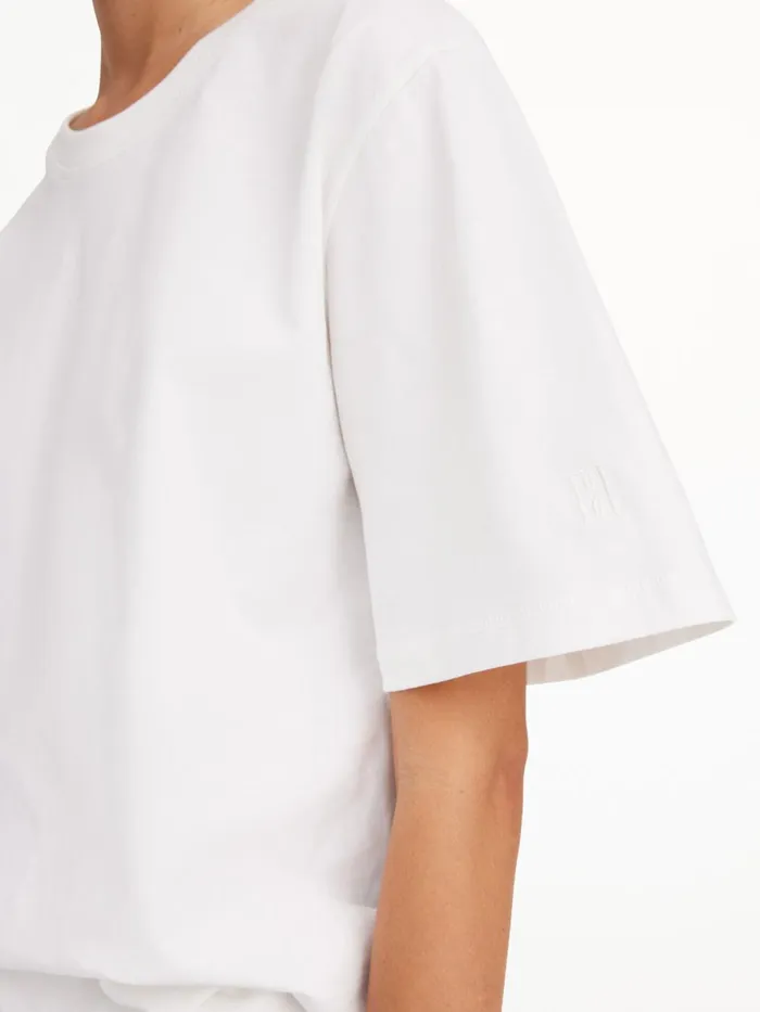 Tops Women By Malene Birger Hedil Tshirt Soft White Tops Women By Malene Birger Hedil Tshirt Soft White