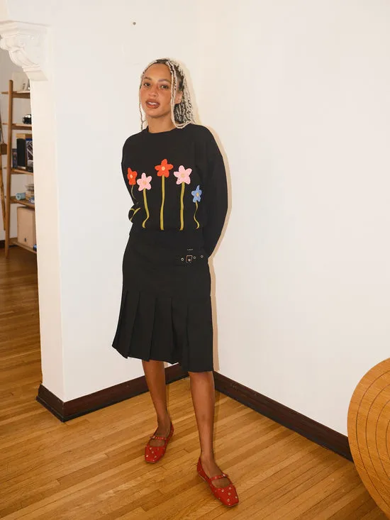 Tops Women Fleur Sweater Blk Lisa Says Gah