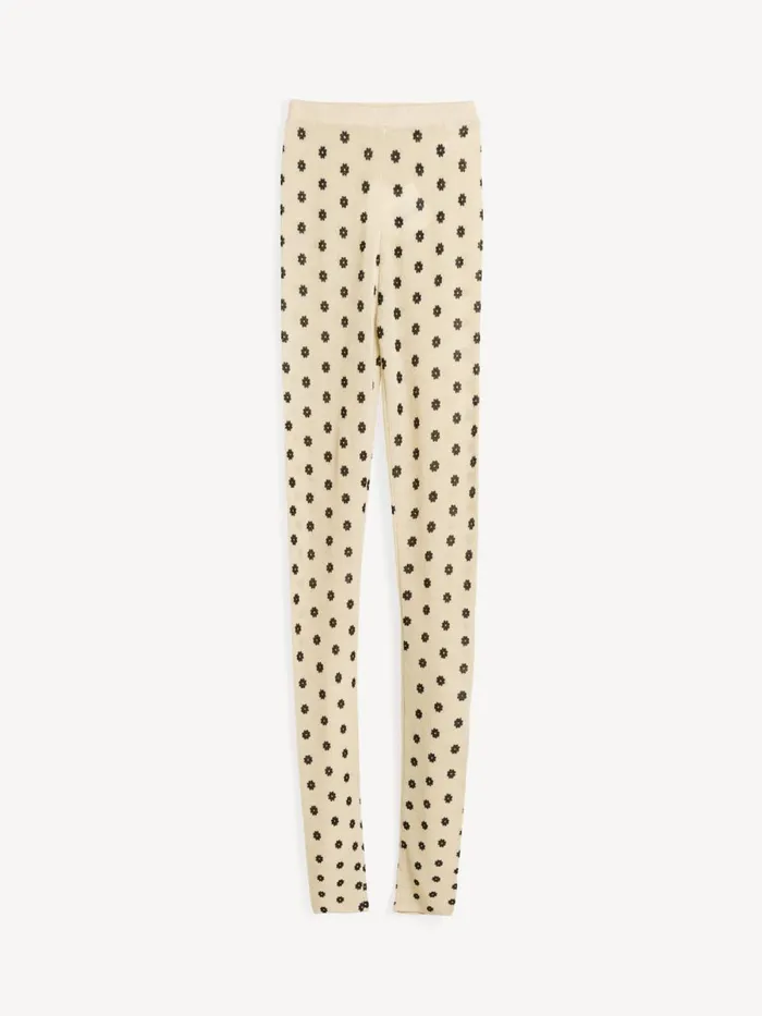 Trousers Women By Malene Birger Breele Wool Leggings Graphic Flower Trousers Women By Malene Birger Breele Wool Leggings Graphic Flower