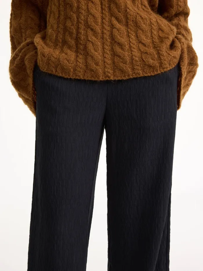 Trousers Women By Malene Birger Darja Wideleg Trousers Black