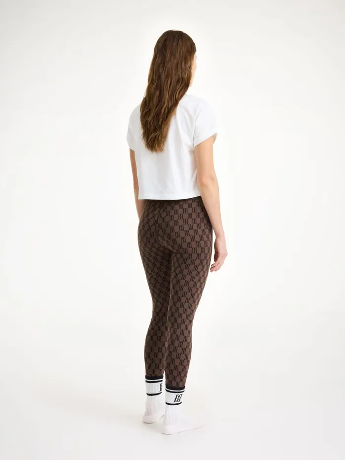 Trousers Women By Malene Birger Polene Athletic Leggings Dark Mahogany
