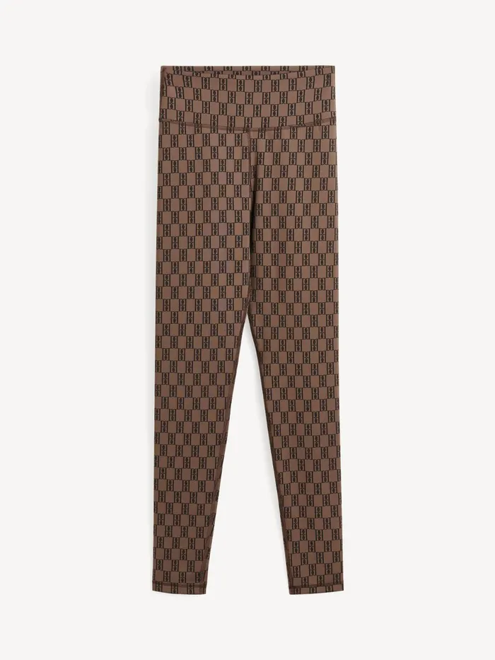 Trousers Women By Malene Birger Polene Athletic Leggings Dark Mahogany