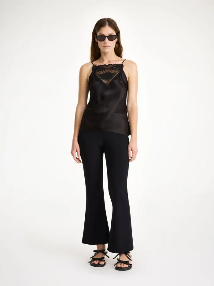 Trousers Women By Malene Birger Vilanna Highwaist Trousers Black