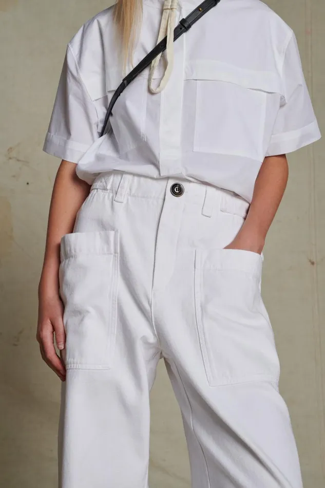 Trousers Women Soeur ANDORRE JEANS White