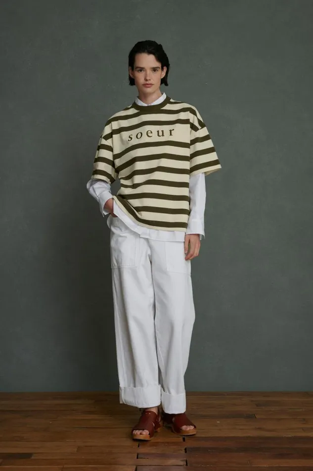 Trousers Women Soeur ANDORRE JEANS White