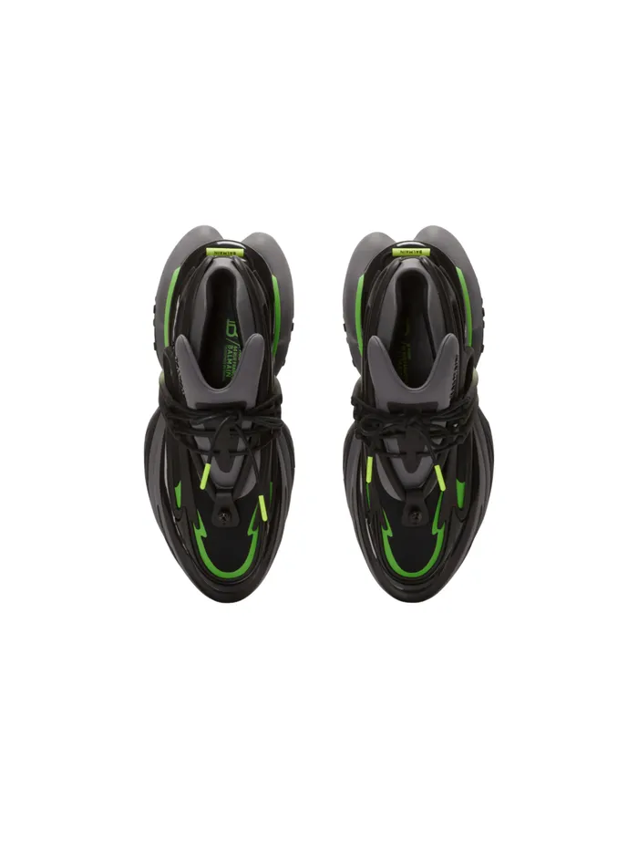 Unicorn Low Sneakers In Neoprene And Calfskin Black Men Balmain Sneakers
