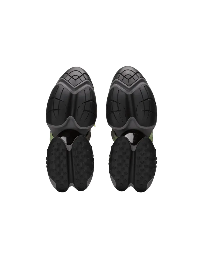 Unicorn Low Sneakers In Neoprene And Calfskin Black Men Balmain Sneakers