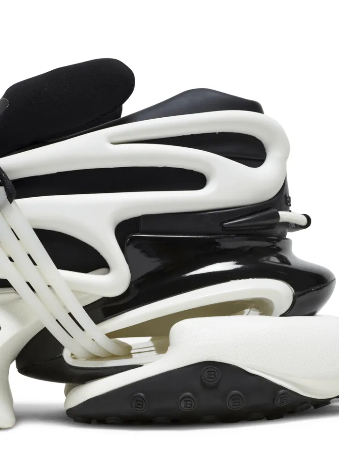 Unicorn Sneakers In Twotone Neoprene And Leather Black Women Balmain Sneakers